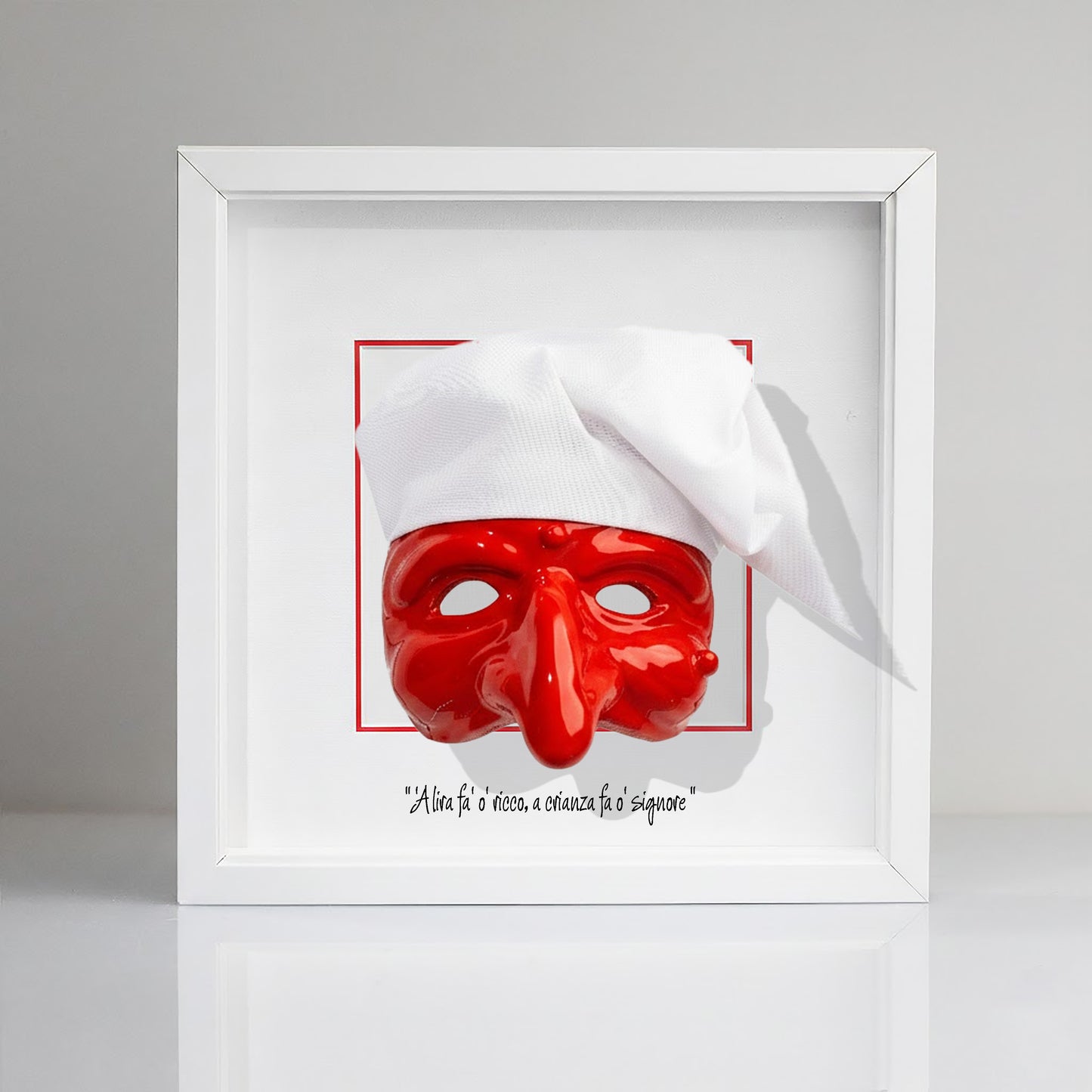 Black ceramic Pulcinella