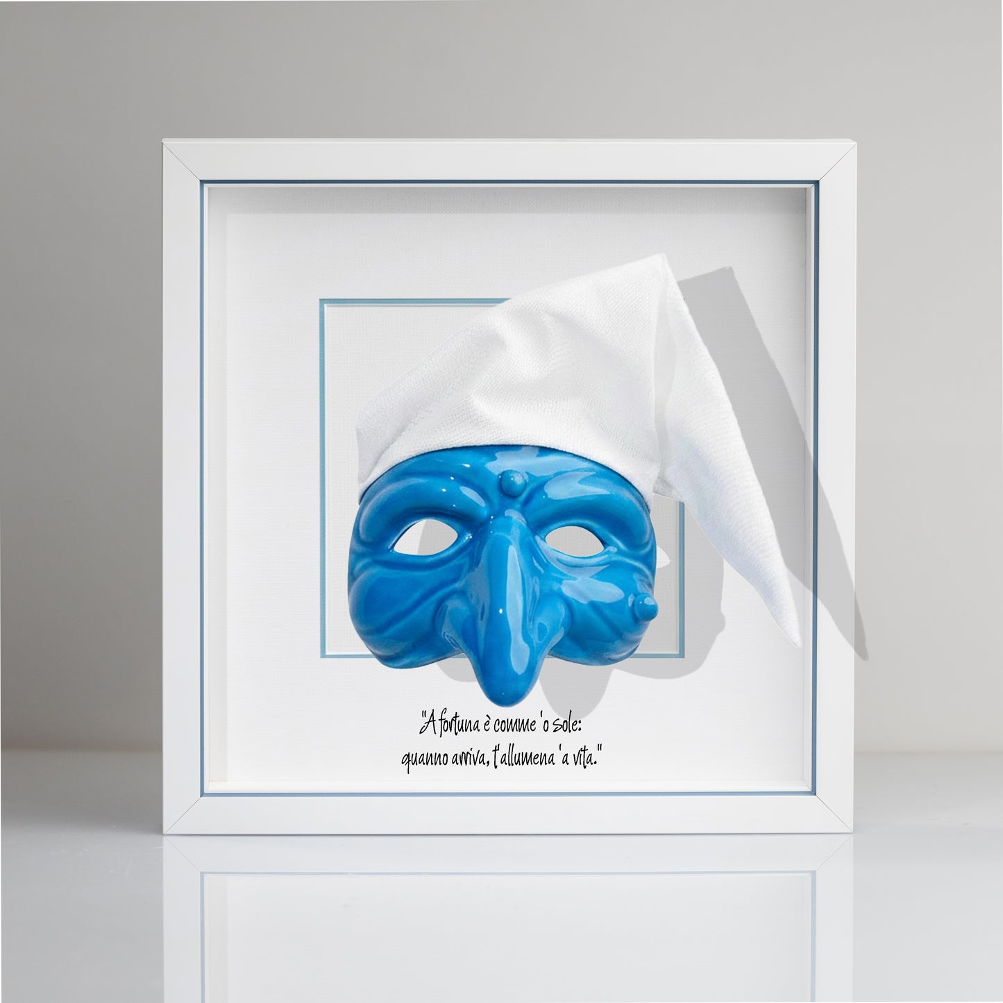 Black ceramic Pulcinella