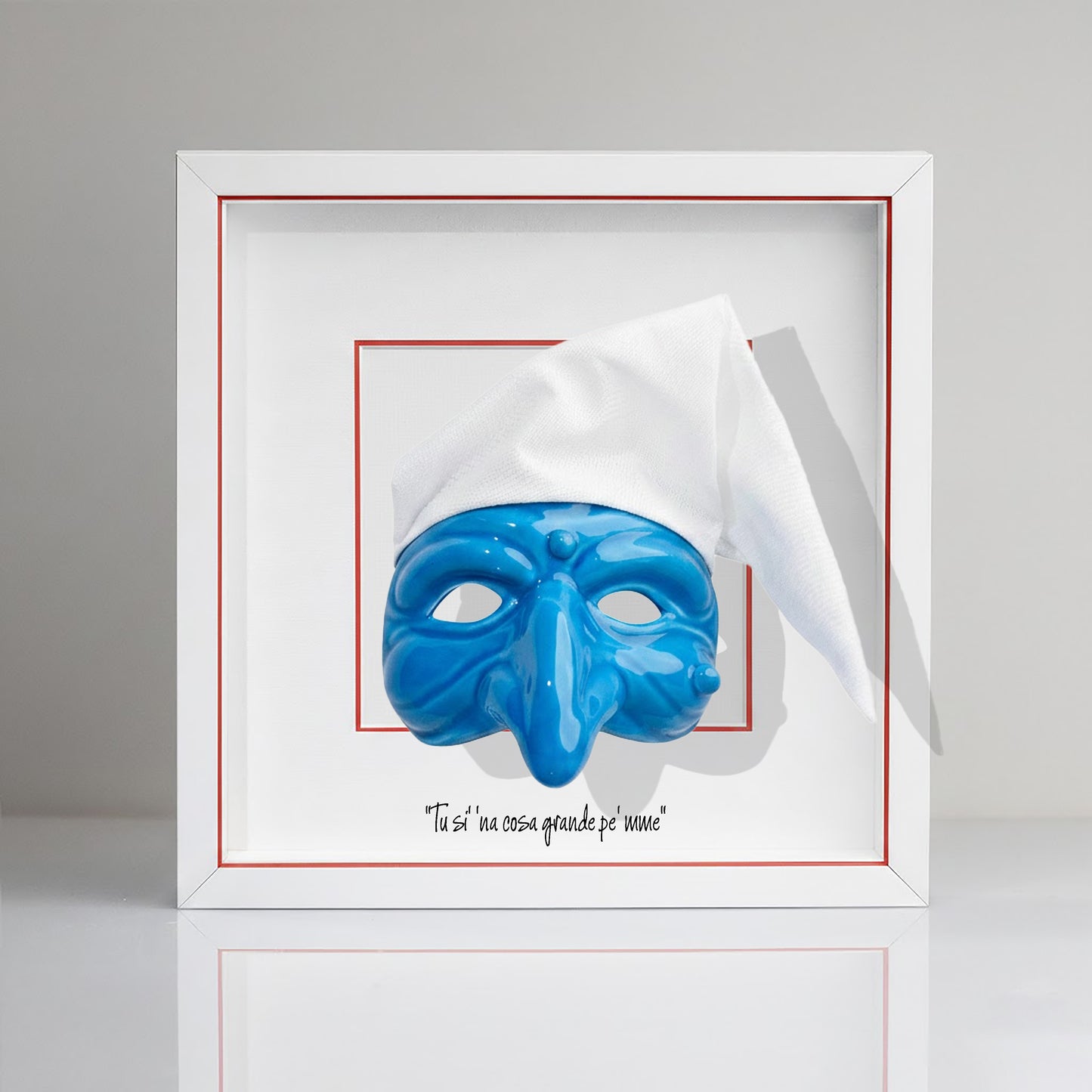 Black ceramic Pulcinella