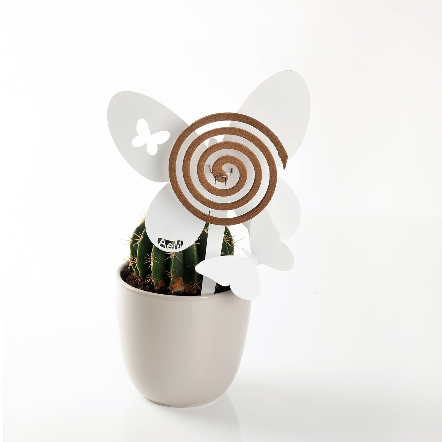 Support de bobine anti-moustique papillon pour vase