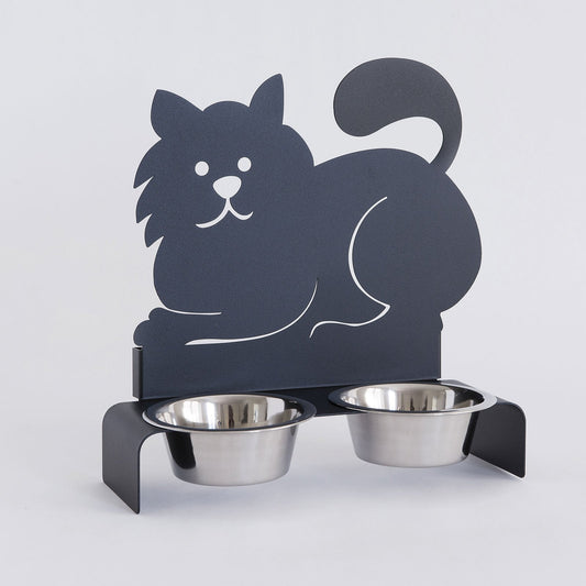 Cat bowl holder