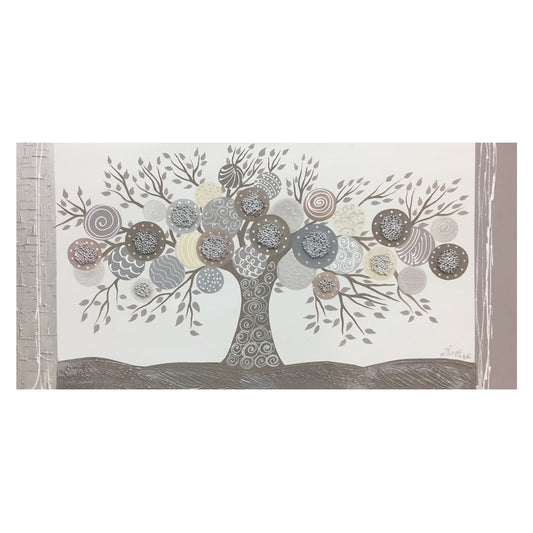 DIPINTO ALBERO OLIO SU TELA