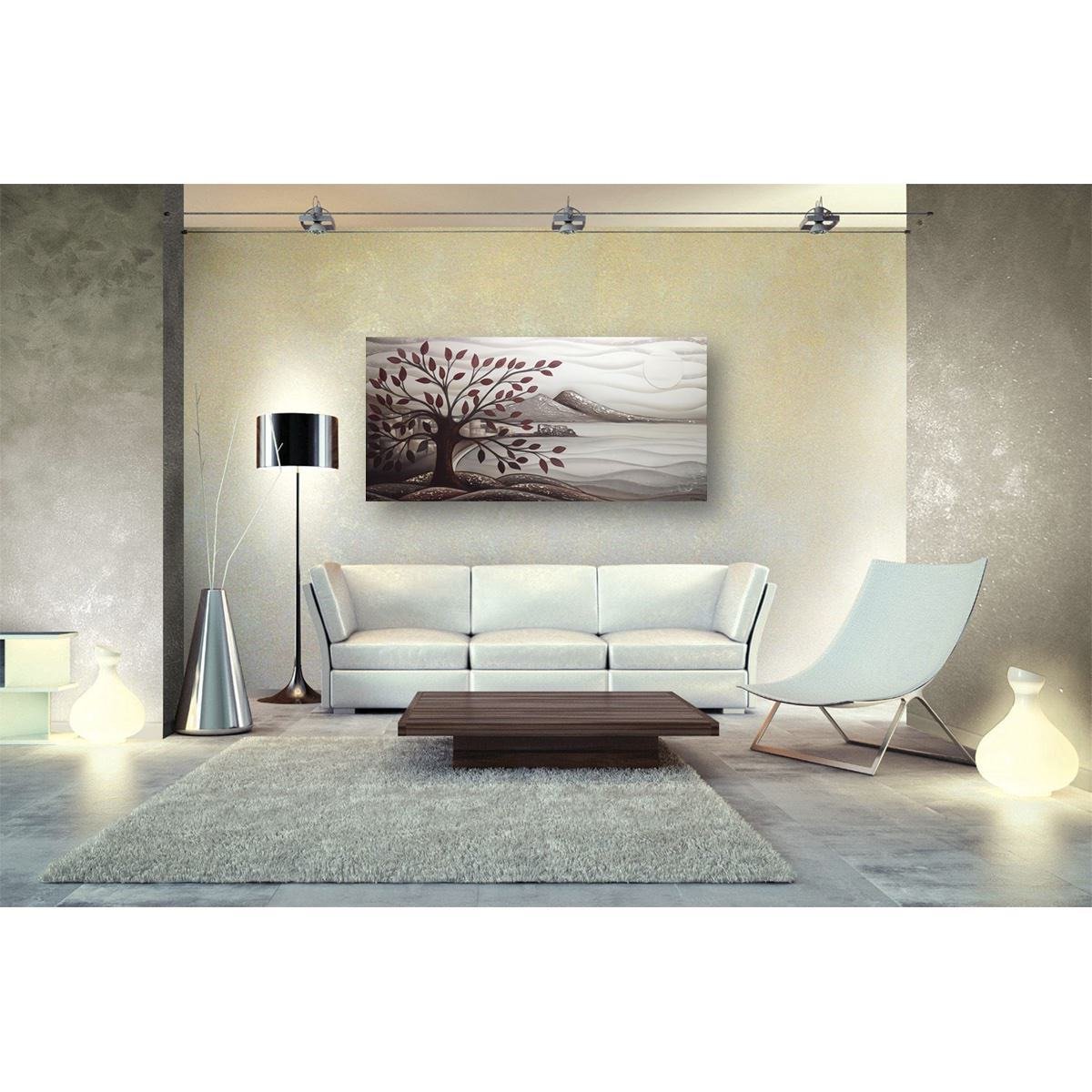 GOLFE DE NAPLES AVEC UN ARBRE TAUPE 70X150