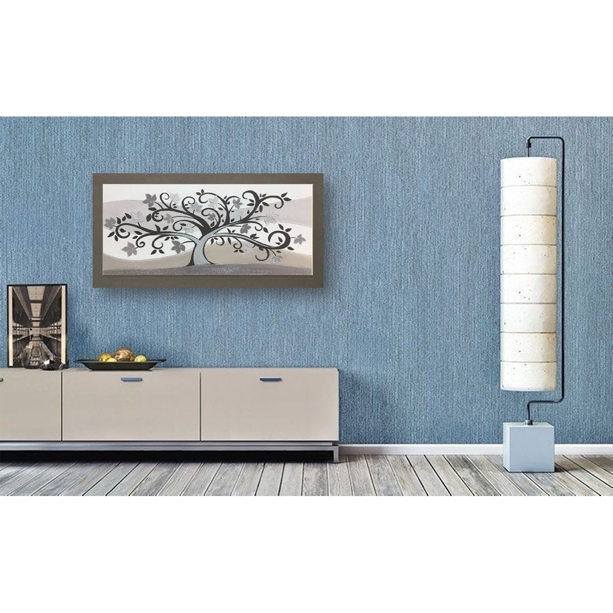 Oil painting on linen canvas with double fir frame.