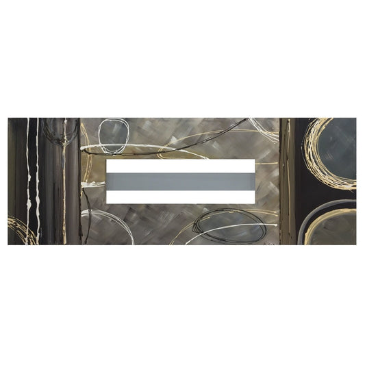 COULEURS MARRON ABSTRAITES DÉCORATIONS ARGENTÉES ET OR