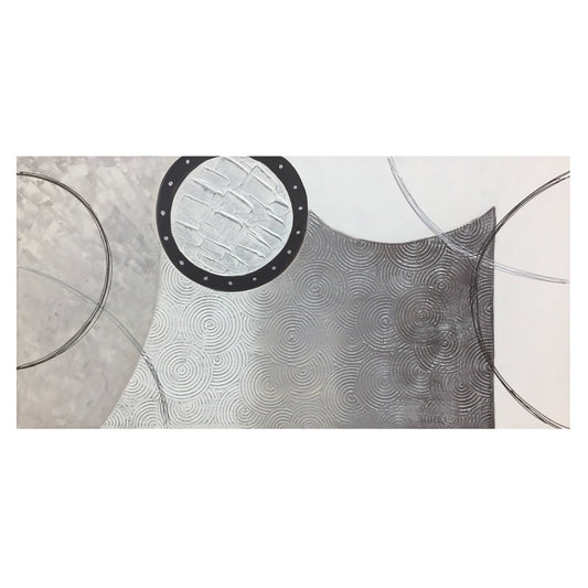 COULEURS DE COLOMBE ABSTRAITES AVEC DÉCORATIONS ARGENTÉES