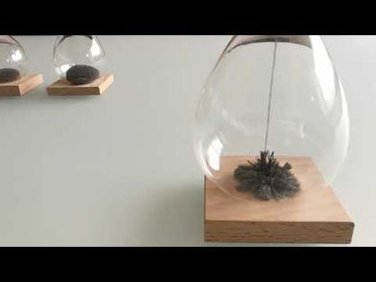 Sablier magnétique avec base en bois : une œuvre d'art qui change à chaque mouvement 