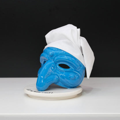 Countertop Ceramic Pulcinella Mask