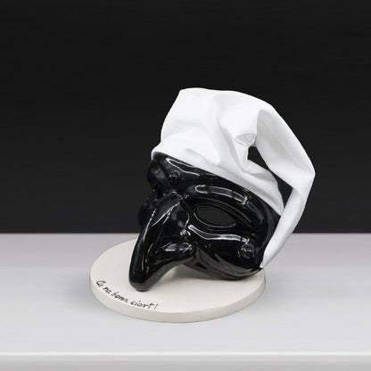 Countertop Ceramic Pulcinella Mask