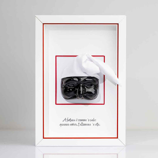 Black ceramic Pulcinella
