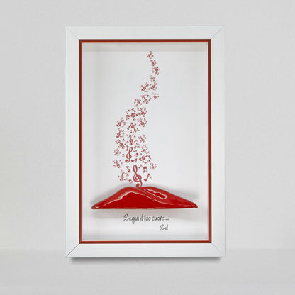 Vesuvio rosso
con sbuffo note