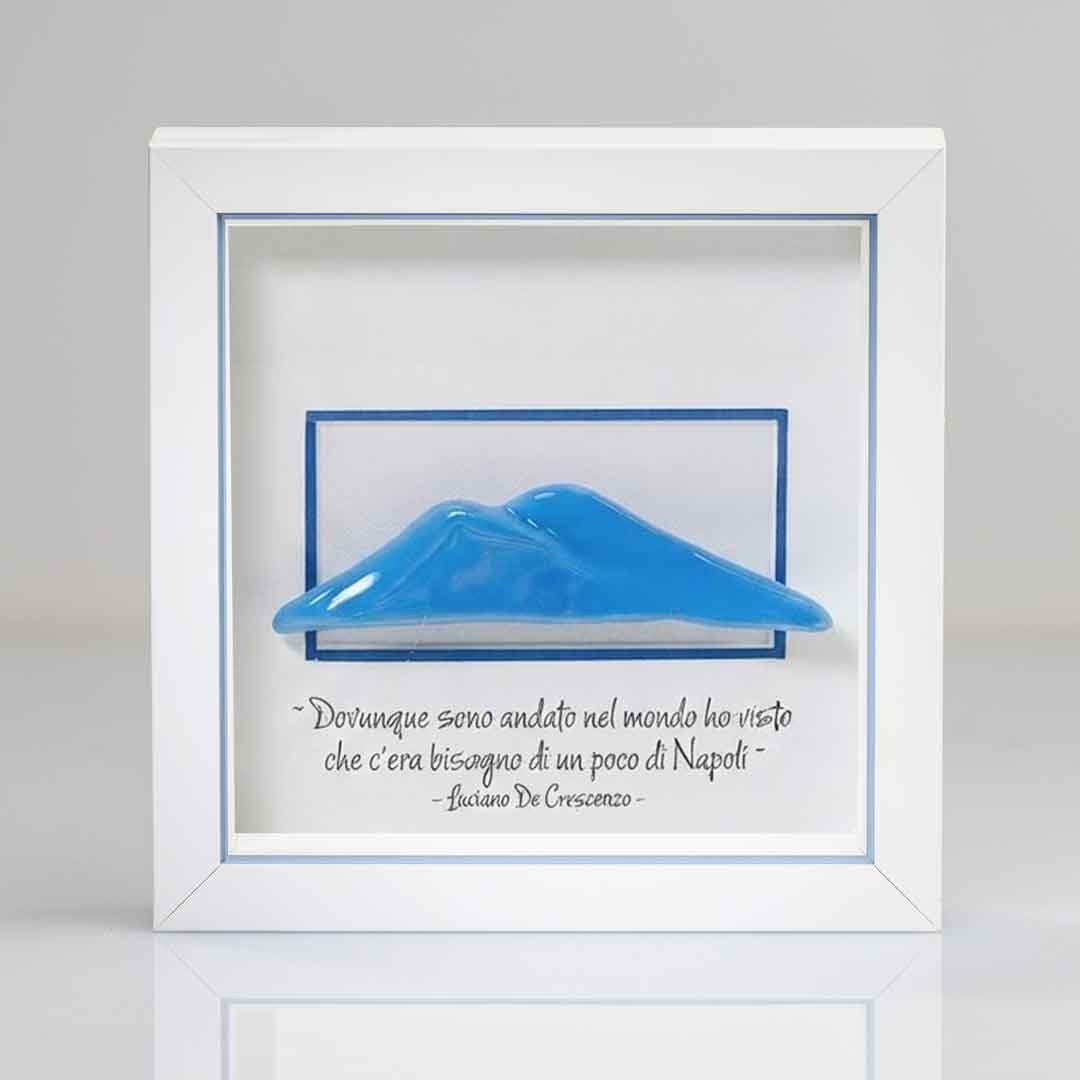 Vésuve bleu en céramique