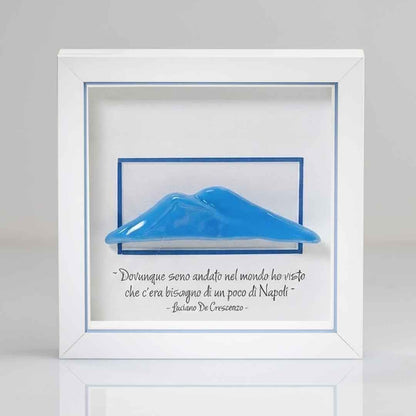 Vésuve bleu en céramique